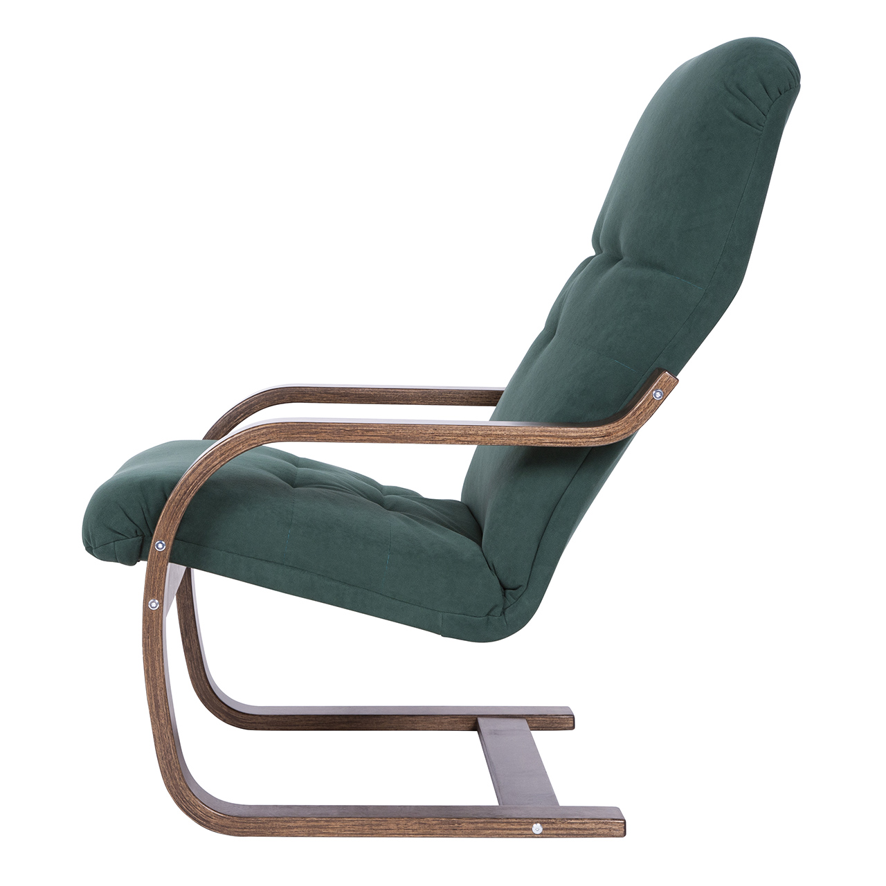  Кресло Лайма  Малахит каркас  Орех