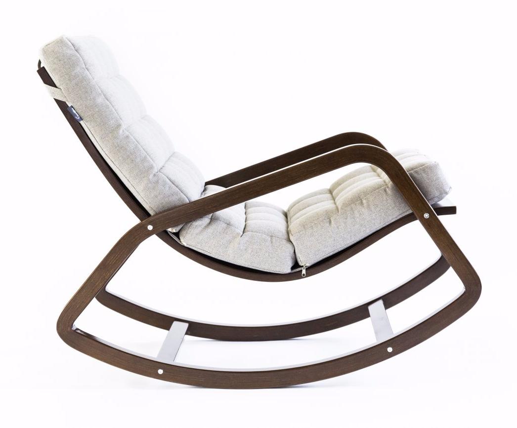 кресло-качалка Онтарио Миндаль каркас Вишня