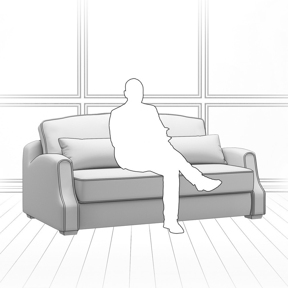 Диван Corsa (с механизмом) DCr-I-180-K03-KaB40-B14