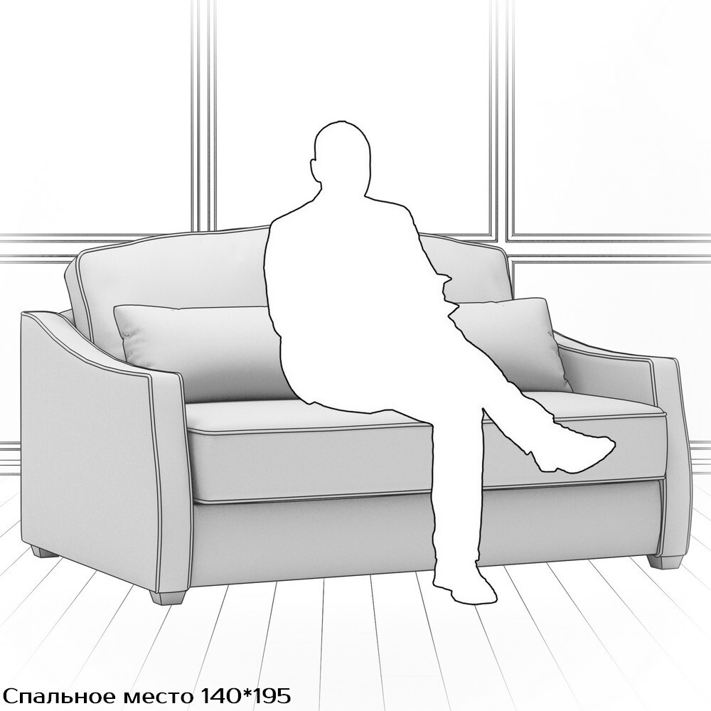 Диван Infante DIf-I-160-K03-KaB12-0102