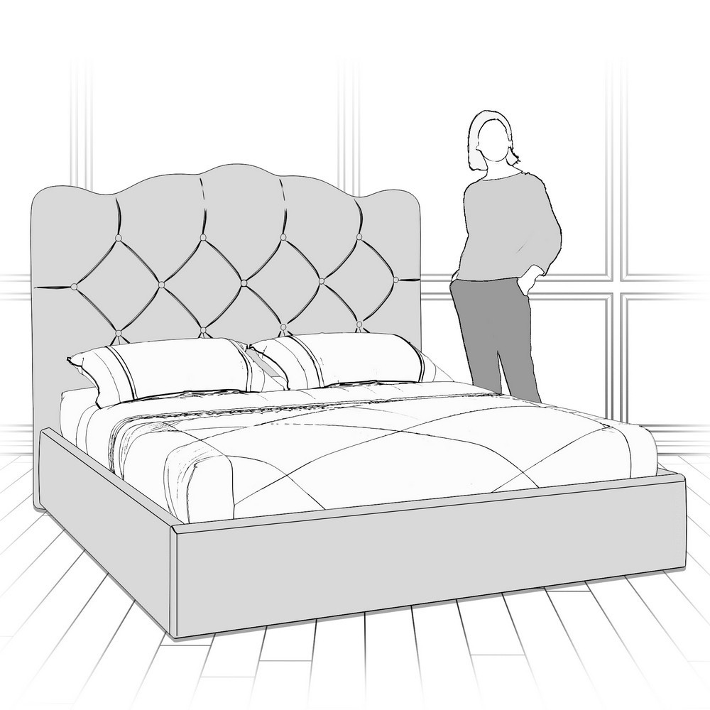 Кровать с подъемным механизмом K70-1200-B18