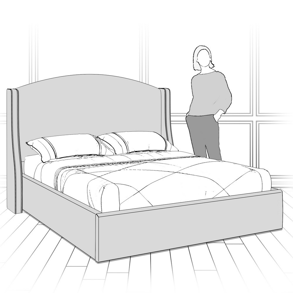 Кровать с подъемным механизмом K10I-1600-N-B15