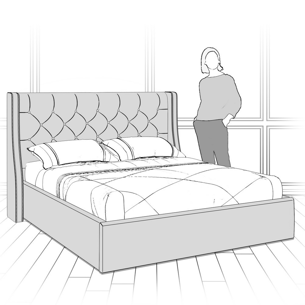 Кровать с подъемным механизмом K11Y-1200-N-B14