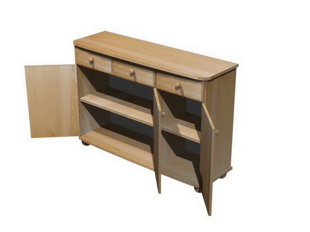 Длинный комод с ящиками Норд 120 (низ буфета Норд 120)