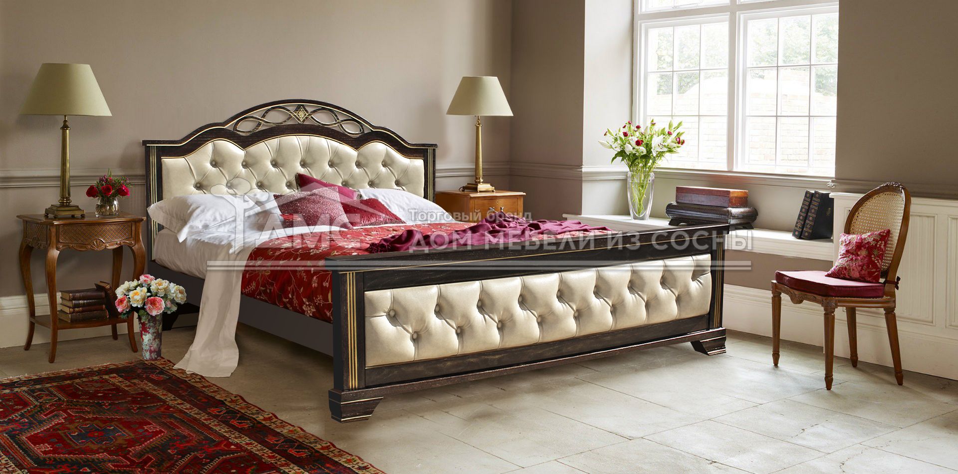 Кровать Камила с мягкой спинкой 1800х2000