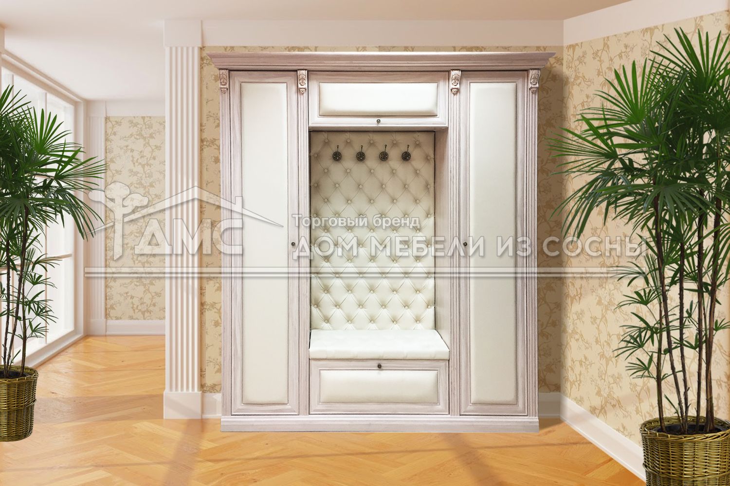 Прихожая Тунис с открытой вешалкой-2