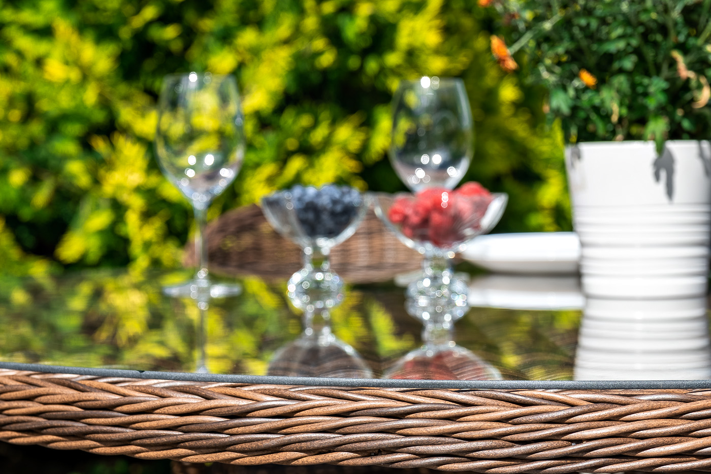 "Эспреззо–150 R" обеденная группа плетеная, цвет коричневый