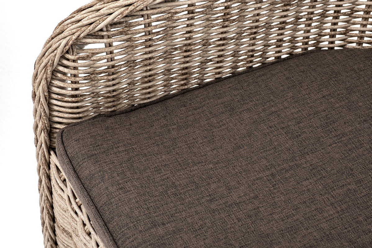 "Эспреззо–80 R" обеденная группа плетеная, цвет бежевый