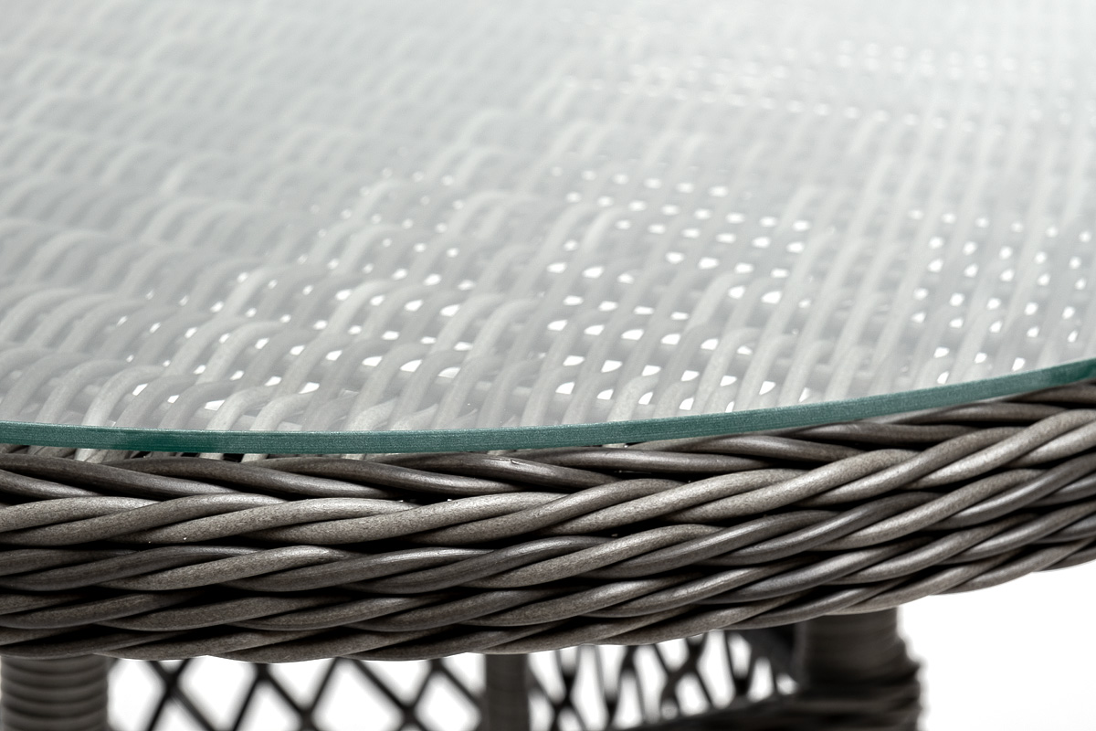 "Эспреззо–80 R" обеденная группа плетеная, цвет графит