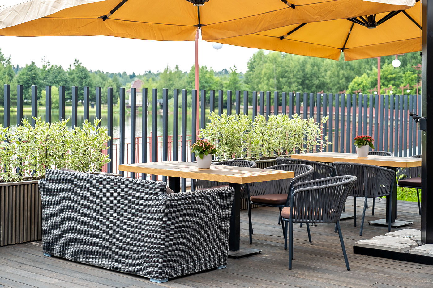 "Капуто" диван из искусственного ротанга двухместный, цвет графит