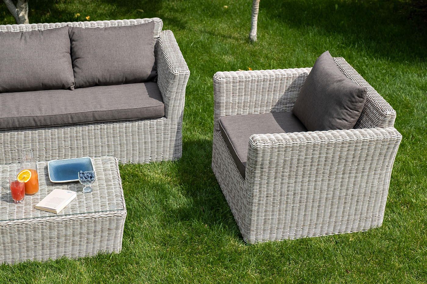 "Капуто" кресло из искусственного ротанга, цвет бежевый