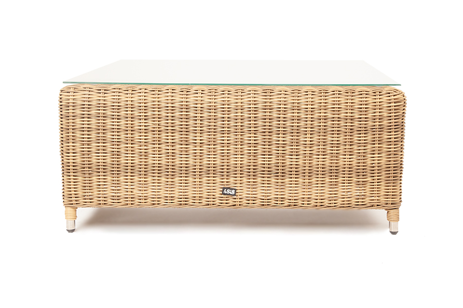 "Копаннини" столик журнальный из искусственного ротанга, цвет соломенный