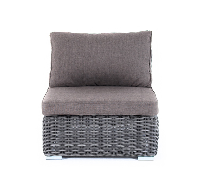 "Лунджи" модуль диванный прямой с подушками, цвет графит