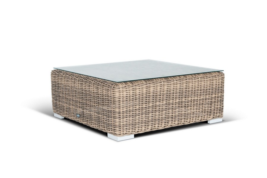 "Лунджи" журнальный столик плетеный, цвет соломенный