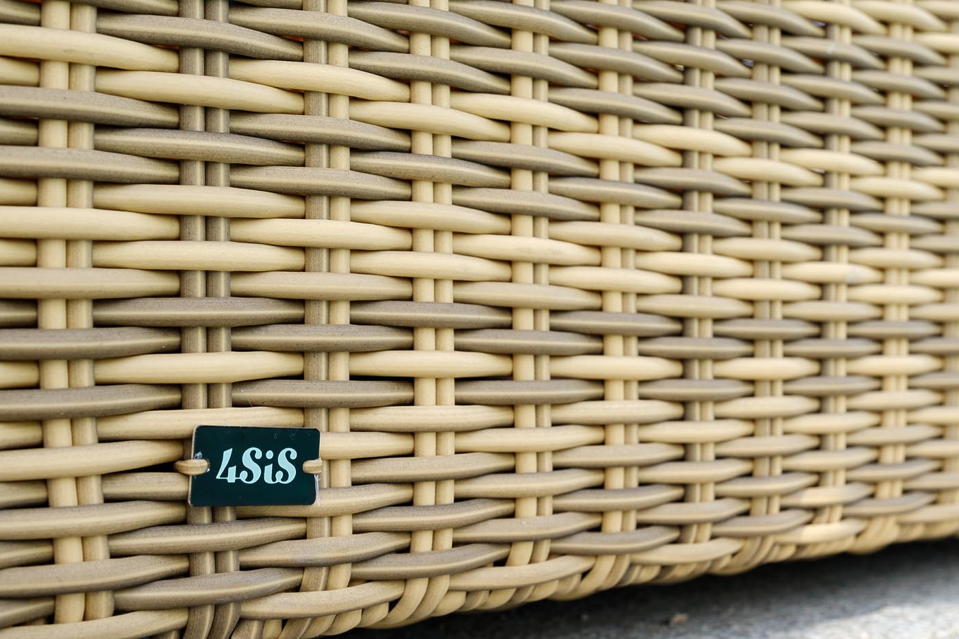 "Порту" сундук водонепроницаемый из искусственного ротанга, цвет соломенный