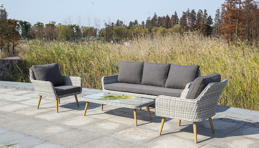 "Провенз" кресло из искусственного ротанга, цвет бежевый