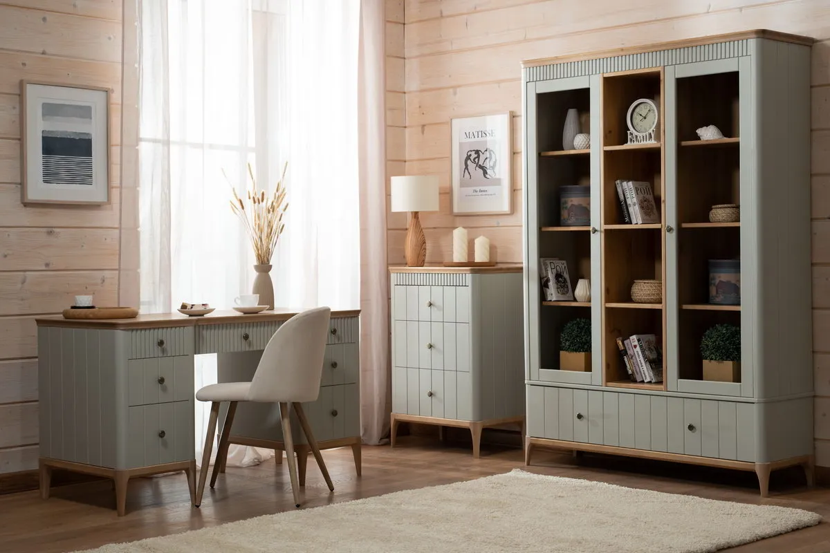 Стол письменный массив сосны Грета №5