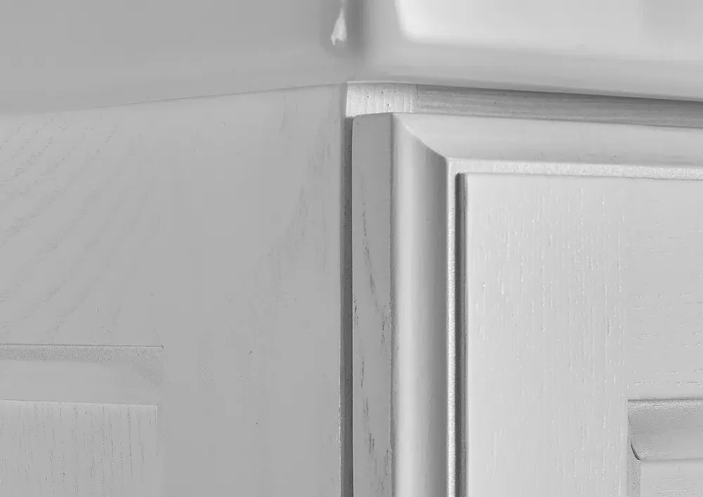 Тумба Венеция 100 Белый Патина Серебро